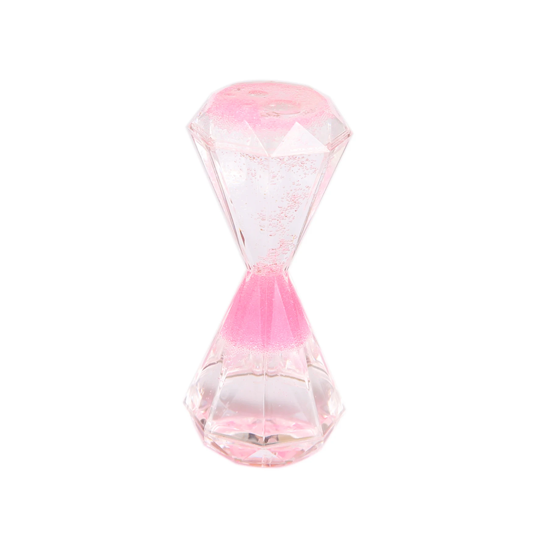 Bubble Sanduhr Timer Mit Flüssigkeit – Kreative Deko Für Büro & Wohnzimmer (Rosa)