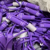 Unpackaged (two-tone purple) figure-eight resistance band
