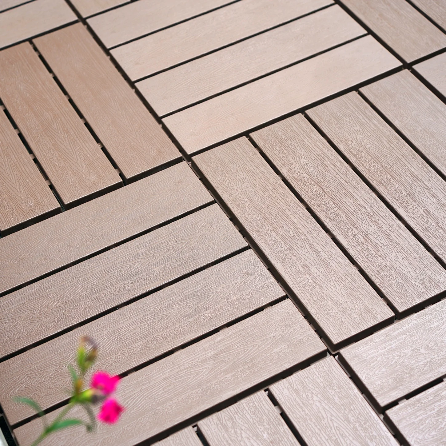 Interlocking Deck Tiles Patio Flooring Plastic Decking Tiles Xfp001