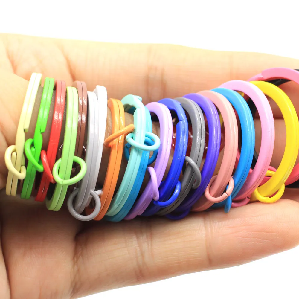 METALLIXITY Anneaux De Porte-clés Fendus (30mm/1.2inch) 8 Pièces, Porte