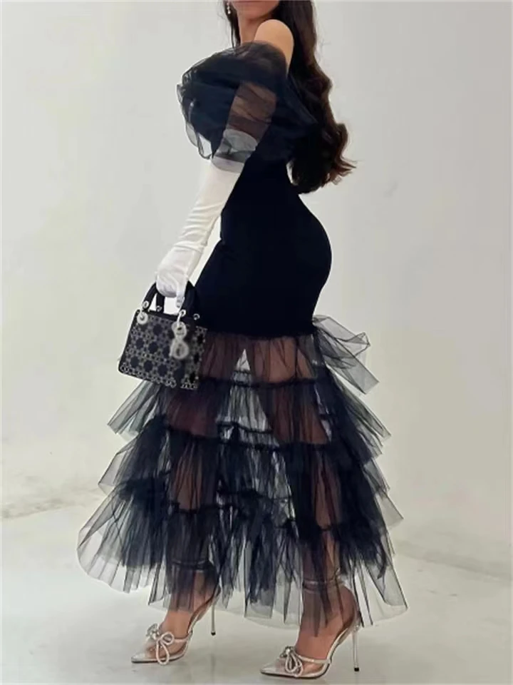 S-3XL пикантное летнее женское блестящее прозрачное Сетчатое облегающее Гламурное вечернее платье для свадьбы и выпускного вечера