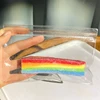Acid sand rainbow stripe