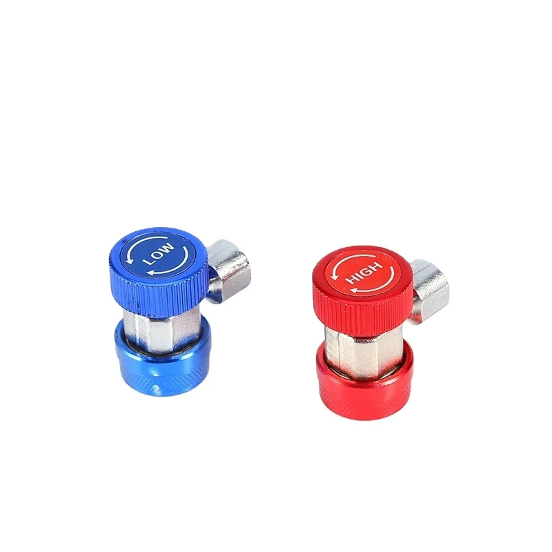 low ac freon manifold gauge hose conversion-7