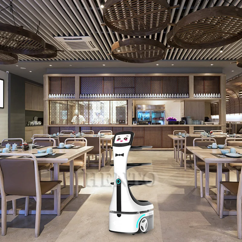 Service Robot Dish Delivery Restaurant Robot / Automated Delivery Robot / Smart Delivery Robot