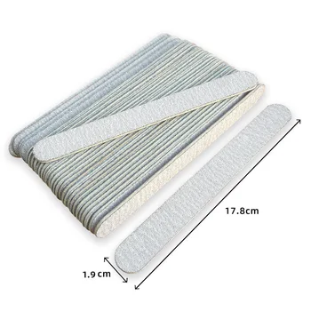Hot Selling Double Sided 100/180 Emery Board In-Stock Wood Nail File for Salon Use Nail Buffer Made Sandpaper EVA for Nail Care