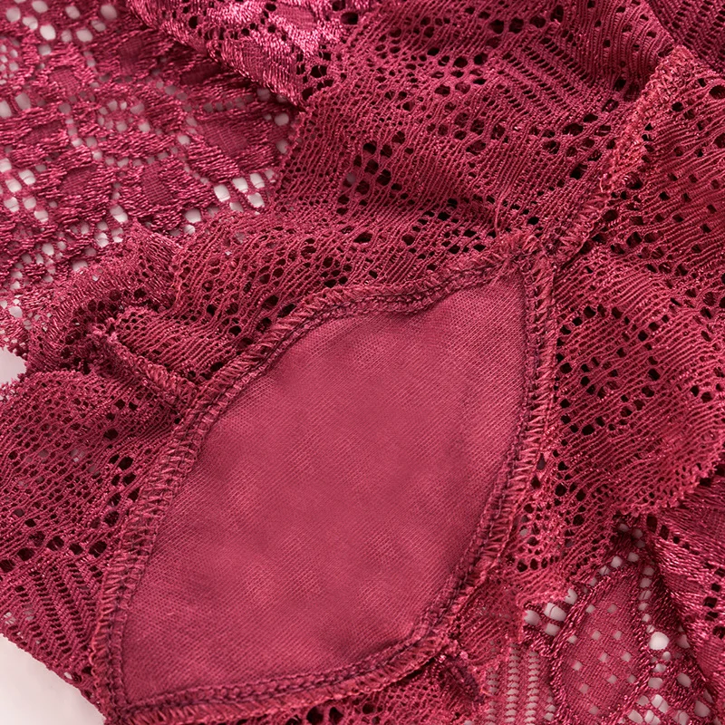 CINVIK Factory Custom Wholesale Plus Size Hot Sale Ladies 280 Pounds Sexy Underwear Lace Mid Waist European Size Women Panties
