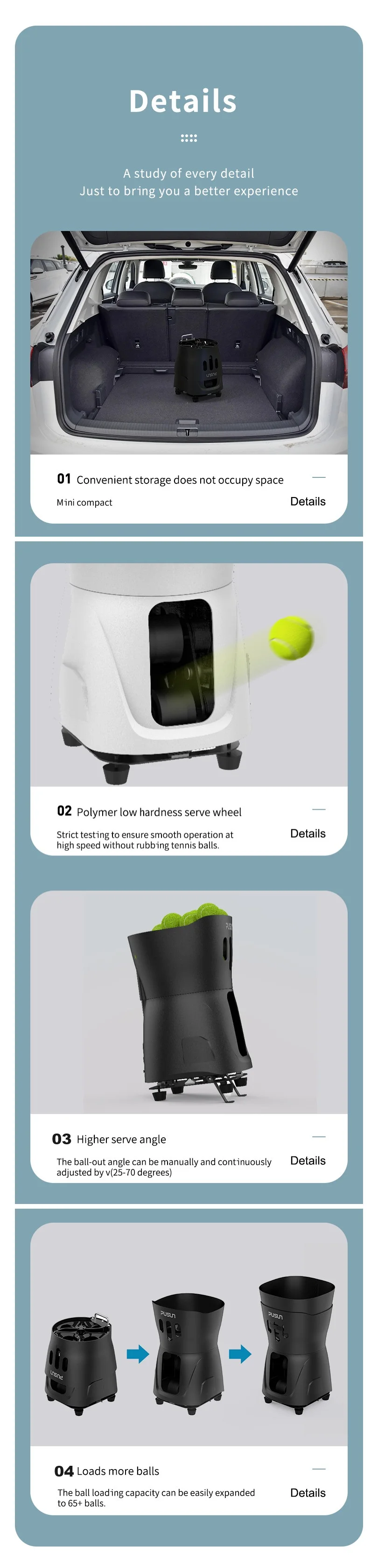 2024 New Design Tennis Automatic Ball Machine Launcher Equipment Feeder Robot For Training Practice With App Remote Control supplier