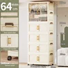 Armario de 65 cm de ancho con 4 puertas plegables.