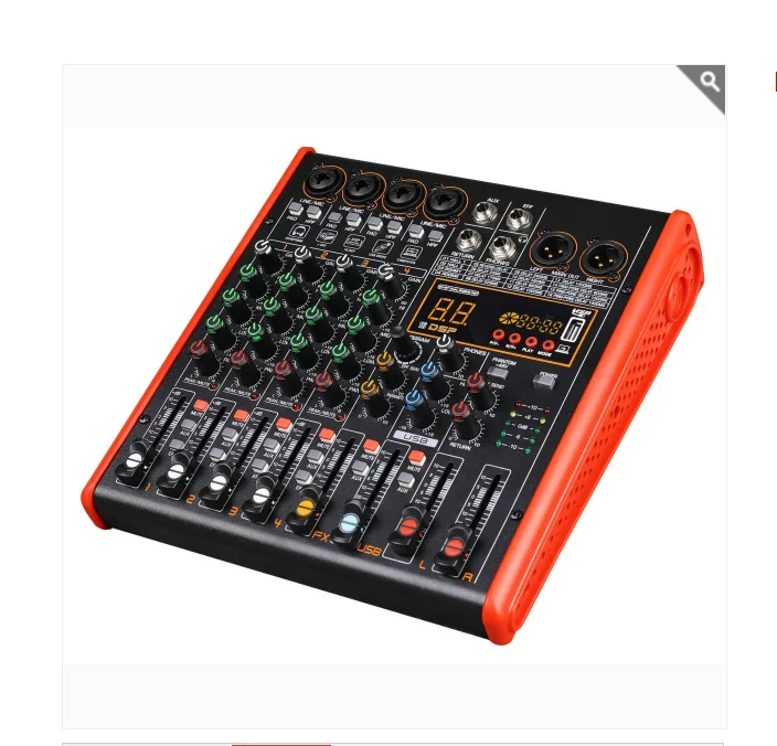 4 Channel Audio Digital Mixers Professional Stage Bar Dj Mixing Console