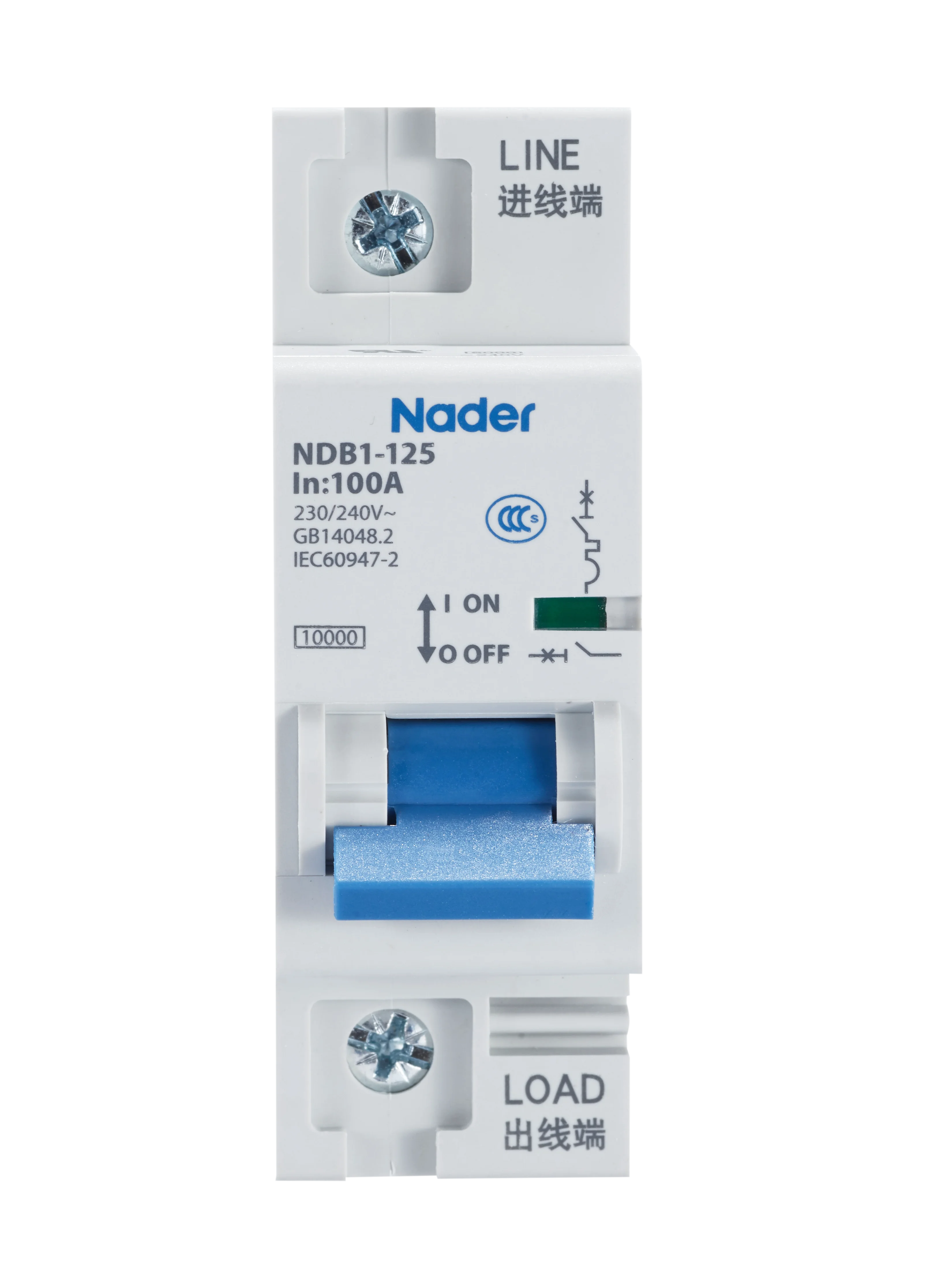 Wifi Breaker Intelligent Circuit Breaker Switch MCB Remote Switch Nader NDB1-125 C100 1P Circuit Breaker