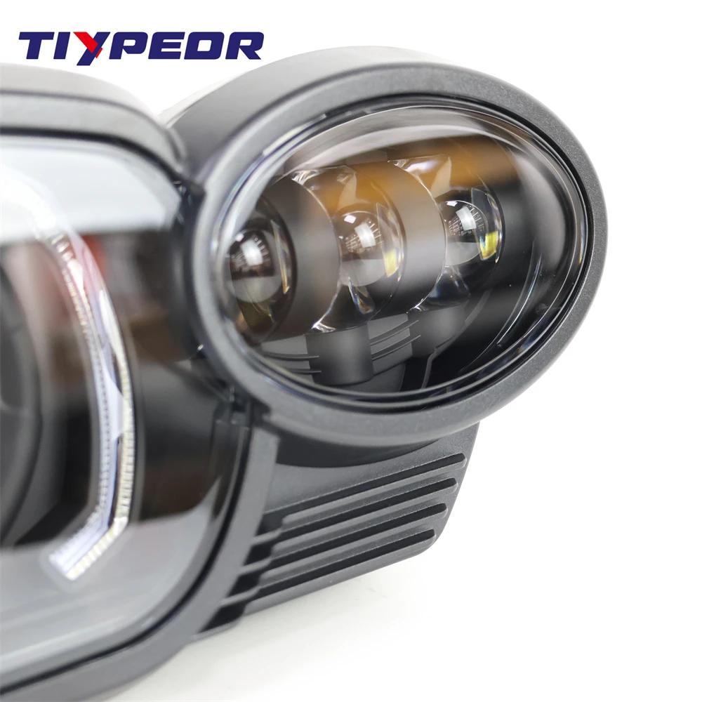 lo beam drl projector headlight assembly-7