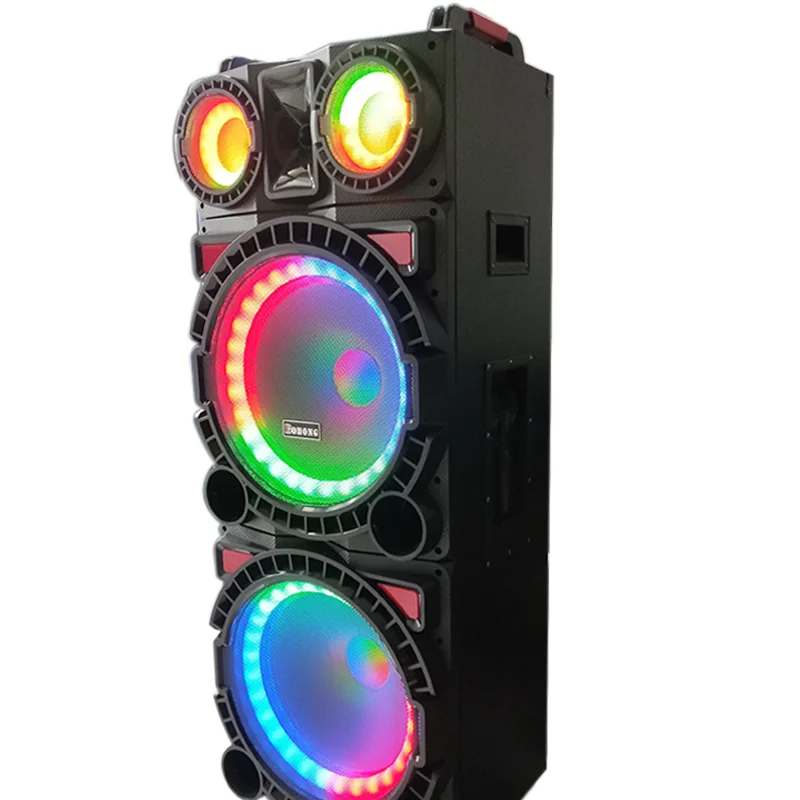 MT-1598 последние DJ динамик двойной 15 дюймов динамик большой 120W наушники-вкладыши TWS с НЧ-динамик с двойной беспроводной микрофон