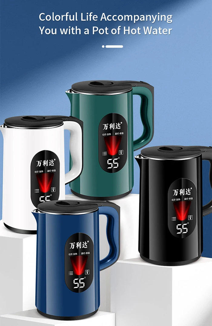 3l Constant Temperature Electric Kettle Led Display Smart Boiling