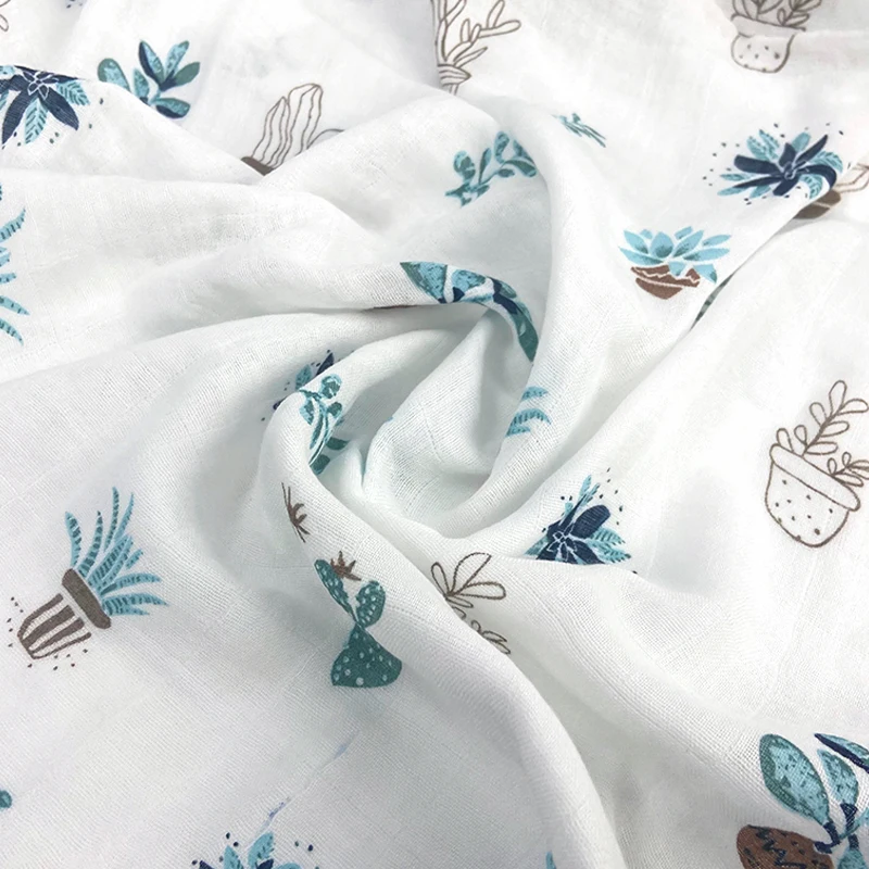 Wholesale Custom 2 4 Layer Gots Organic Bamboo Cotton Newborn Muslin