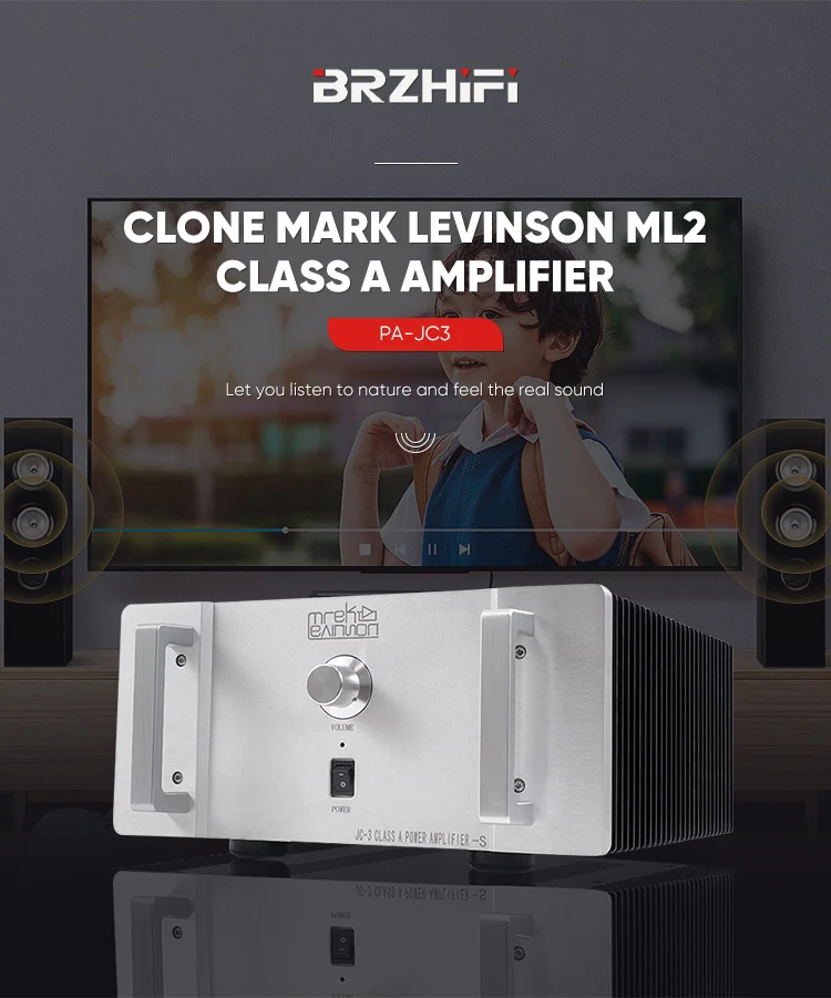 BRZHIFI Classic Clone MARK ML2 JC3 Power Amplifier Pure Class A 25W Audio Stereo HiFi Amp Audiophile <a class='inkey' style='color:blue' href='https://www.weiliangaudio.com/' target='_blank'>Home</a> Theater Amplificador supplier