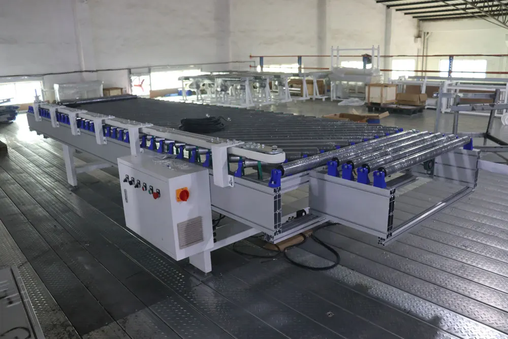 Hongrui Single Row Of Inclined Rollers Connected Left And Right Conveyor Line/Edge Banding