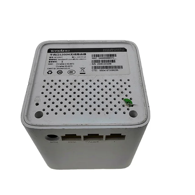 Used Tenda AC1201T  Nova Mesh AC1200 Dual-Band for Whole Home Coverage Mesh WiFi System Wireless Chinese firmware