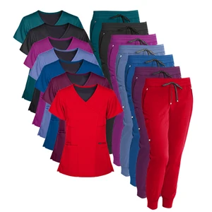 New Design Scrubs Suit Hospital Uniforms Medical Nurse Uniform Jogger Nurse Type Scrub Sets for Hospital Uniform