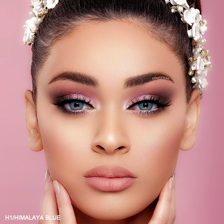 BeautyTone Himalaya коричневый Чехол очень темные глаза естественный вид год мягкие линзы для контакта