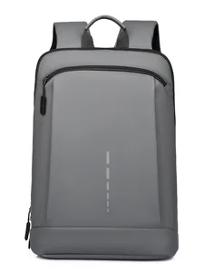 Custom Logo Waterproof School Backpack for Students Laptop Bag Simple College Business Backpack with USB Port