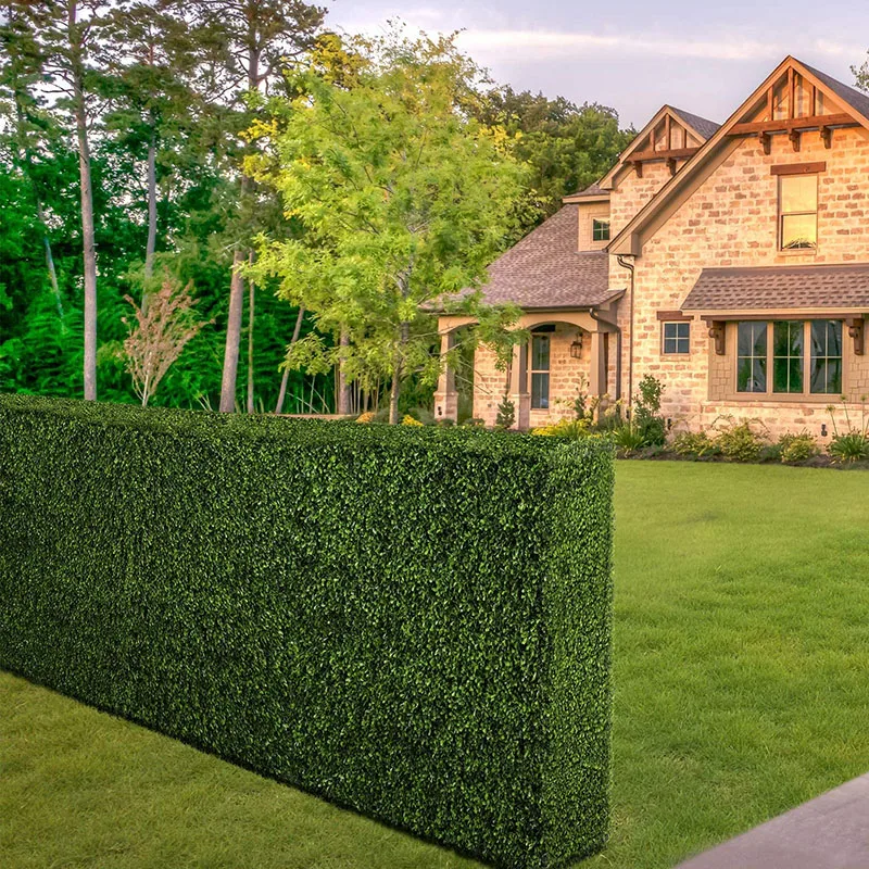 Wholesale Artificial Boxwood Foliage Garden Hedge Green Wall Panels