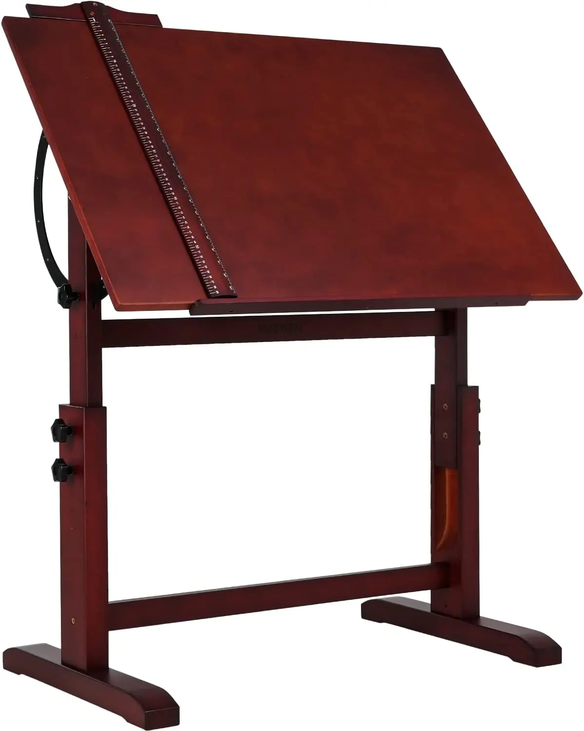 MEEDEN Vintage Wood Drafting Table Stool Set for Artwork