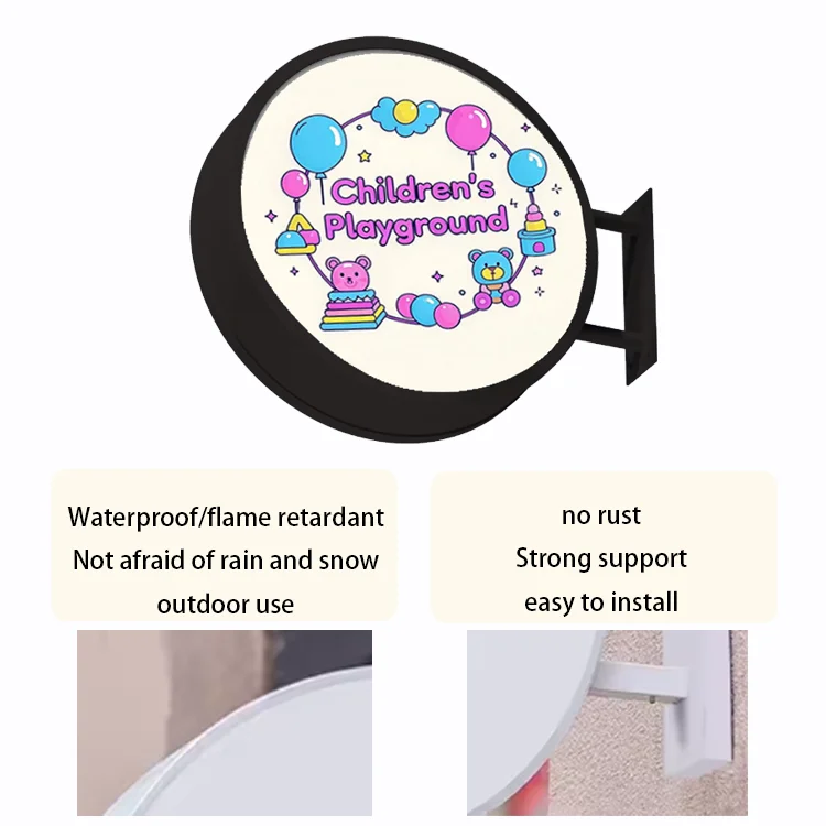 Custom Automatic Switch Outdoor Rolling Circular Caja De Luz Publicidad Wall Light Boxes Led Frame Display Rolling Light Box manufacture