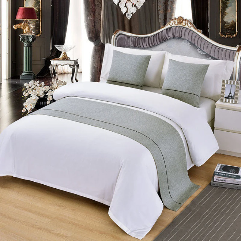 Custom 5 Star Luxury Modern Decoration King Size Hotel Bed Runner ...