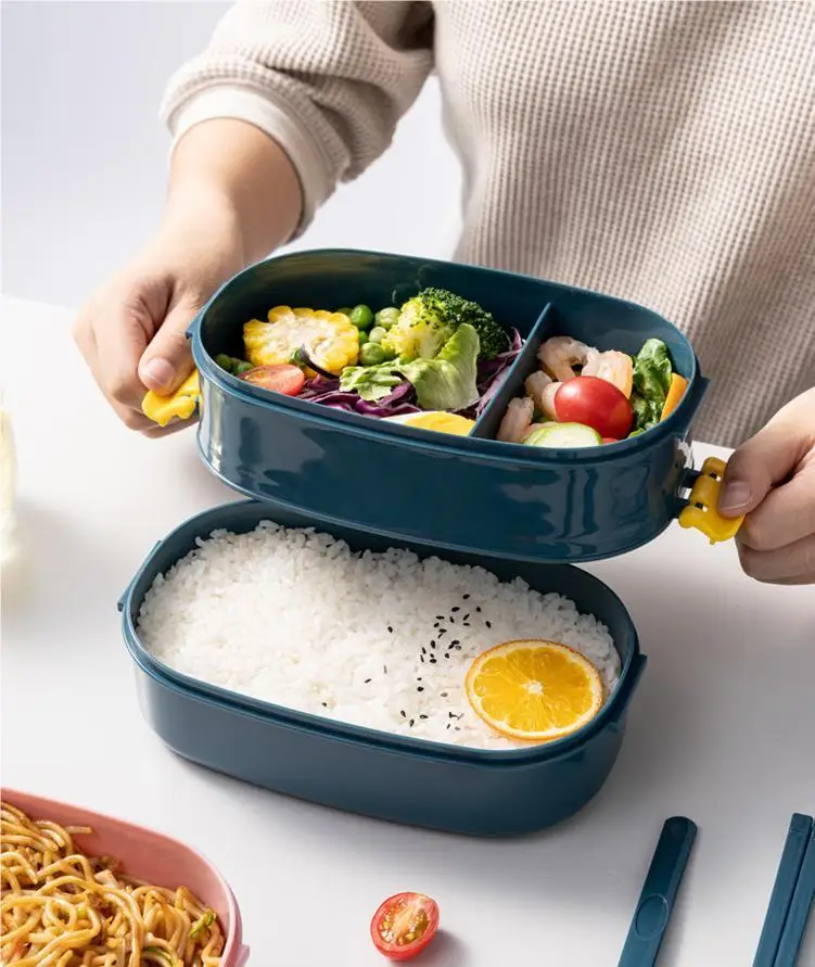 Custom Portable Lunch Container Reusable Pp Bento Box Plastic Lunch Box ...