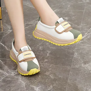 BR6882 Summer New Women's Height Increasing Sports Shoes Breathable Thick Sole Women's Casual Sports Walking Shoes