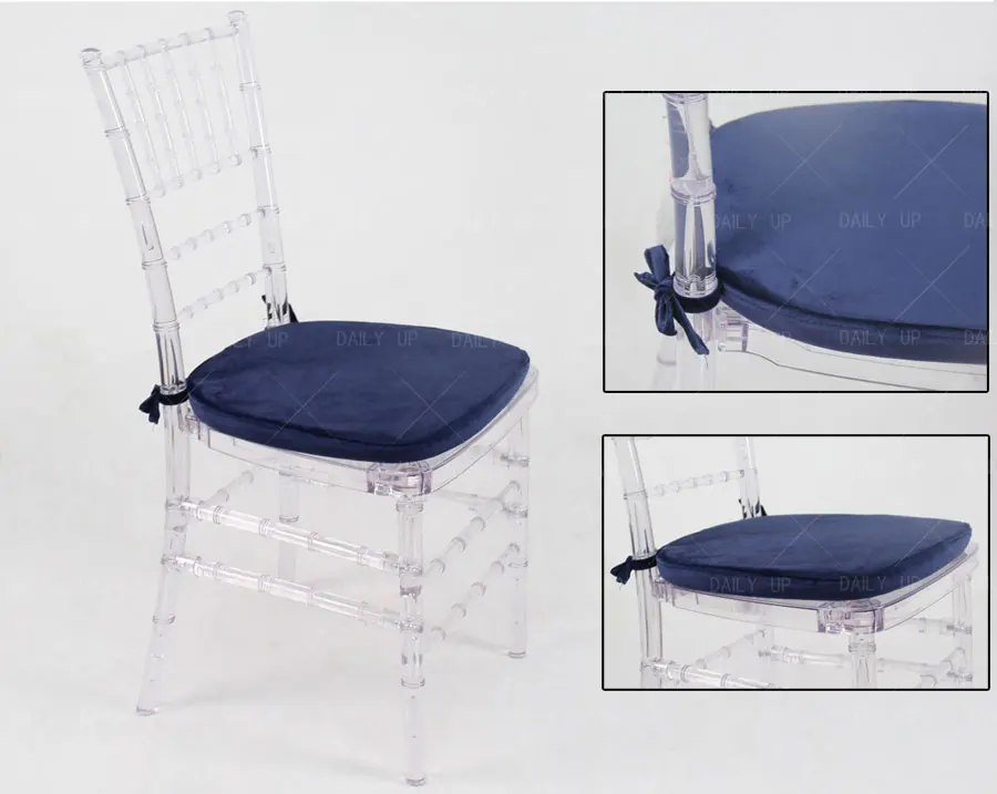 Comfortable Thickened Seat Cushion Removable High Density Padded Sponge Cushion Cover For Hotel Banquet Wedding Dining Hall