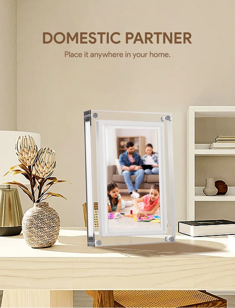 10 Inch Digital Wifi Photo Frame With Acrylic Display For Captivating