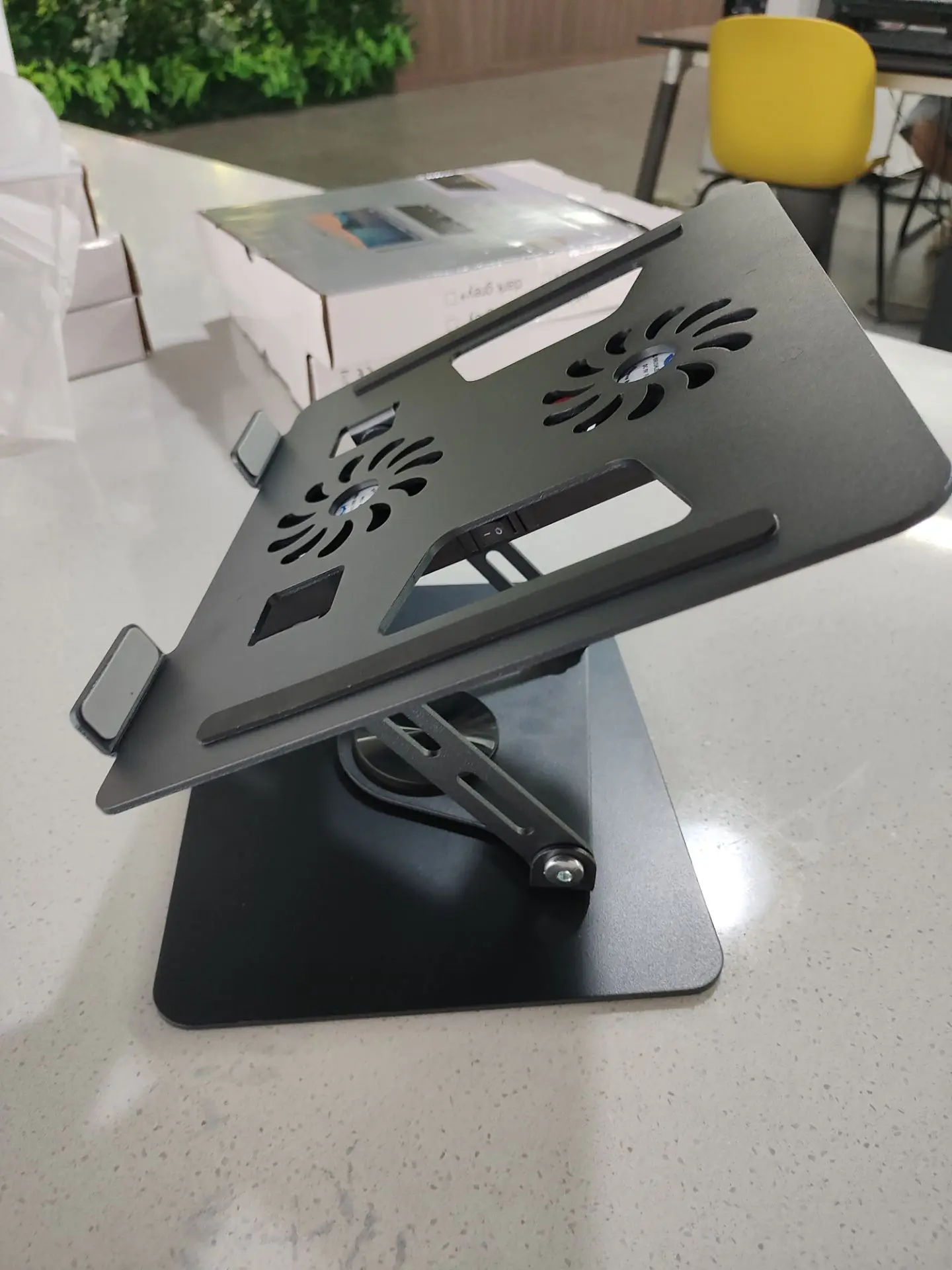 CHARMOUNT High Quality 360 Degrees Rotatable Ergonomic Laptop Riser Stand Tablet Pad Stand Laptop Holder Stand Suporte Notebook