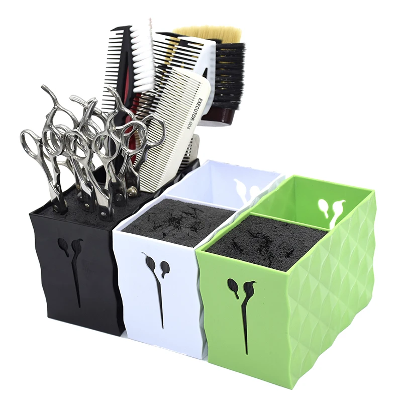 Buy OLizee Professional Acylic Salon Scissors Holder Box Hairdressing Combs  Clips Organizer Rack for Hair StylistGreen Online at desertcartINDIA