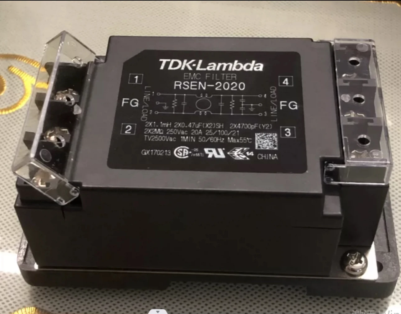 TDK Lambda RSEN-2020 Dual Stage Filter - 250V 20A EMI/RFI