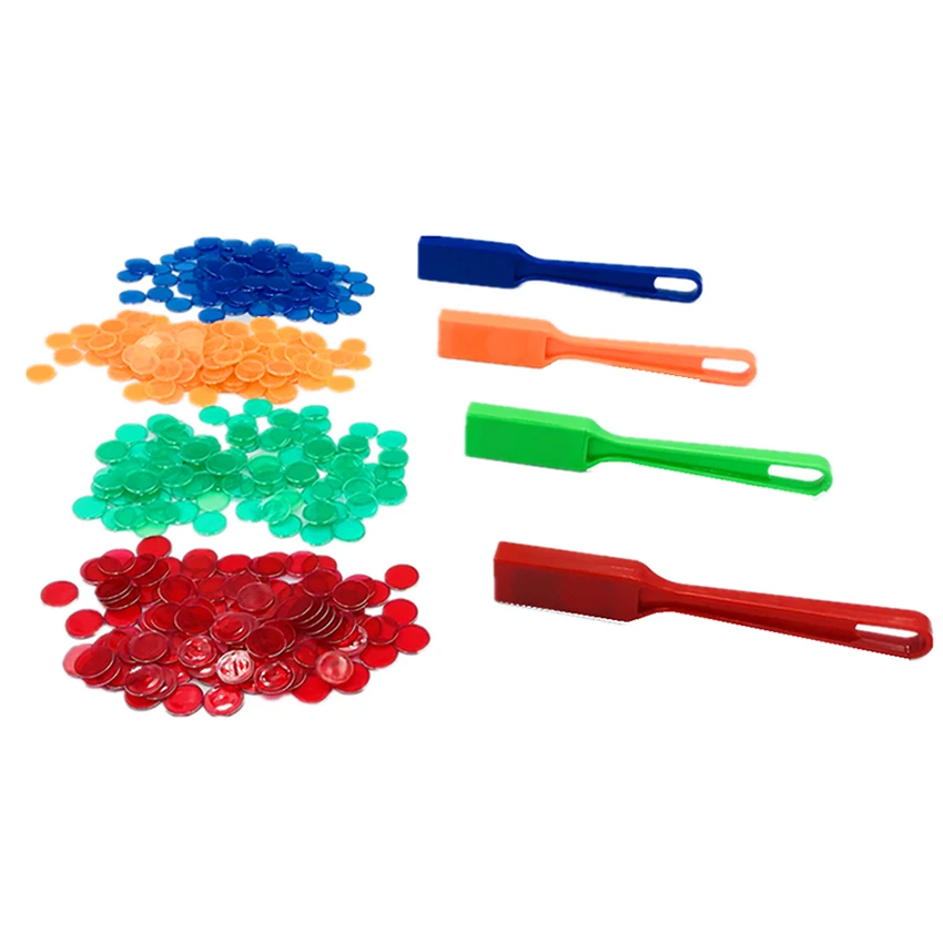 Yuanhe зеленая магнитная палочка с 100 чипами Набор для игры в
