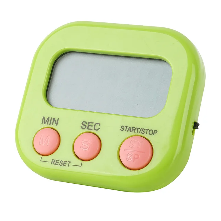 Большие часы с ЖК-дисплеем, таймер обратного отсчета, Громкий будильник для приготовления пищи, цифровой магнитный кухонный таймер