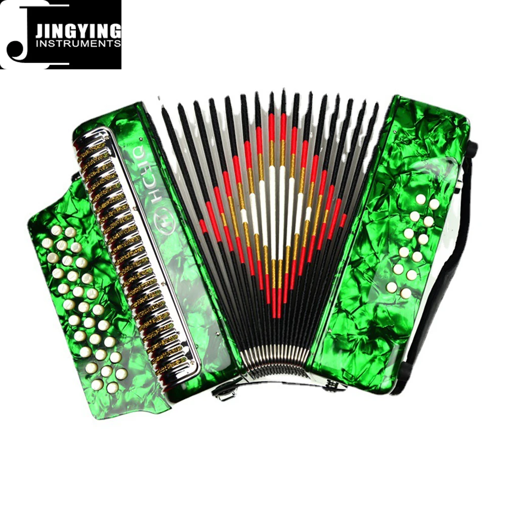 2024 Jingying Music Accordion、ボタンスタイル韓国パイン素材31キー