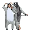 Pile di flanella di koala grigio