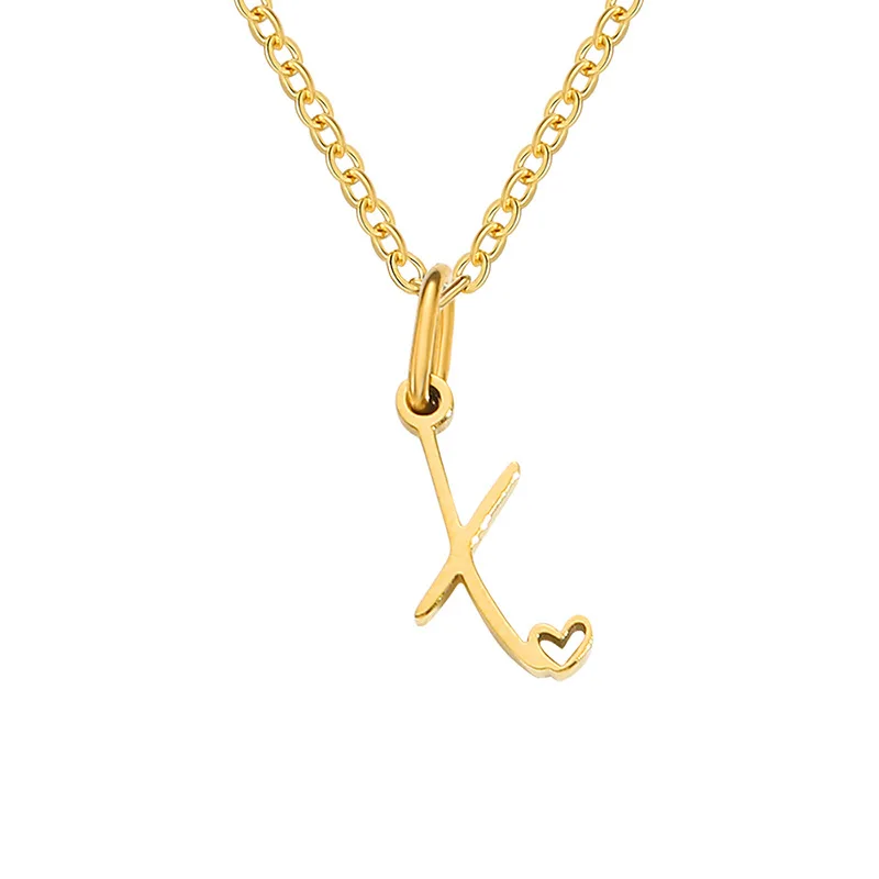 Heart Initial Necklace