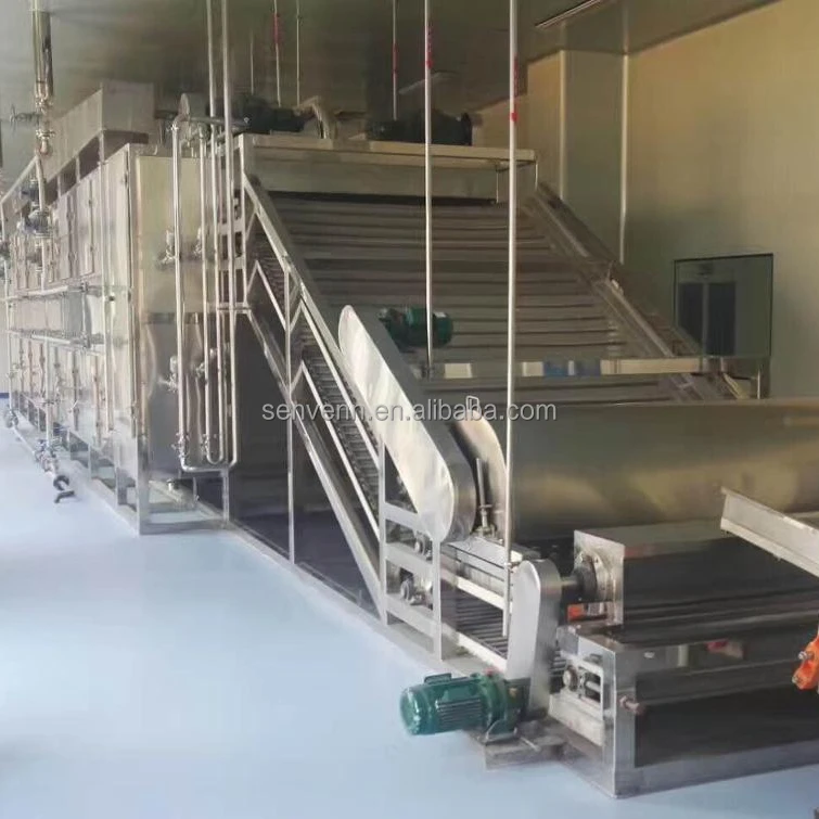SUS304  Continuous Mesh Belt Dryer Used in Herbal Industrial
