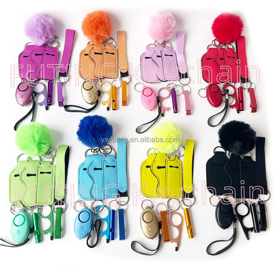 2023 New Woman Gift Decoration Safety Keychains Self Defense Keychains