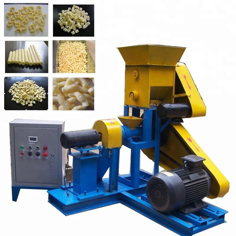 Puffed Rice Extruded Corn Pop Snack Food Extruder Making Machine