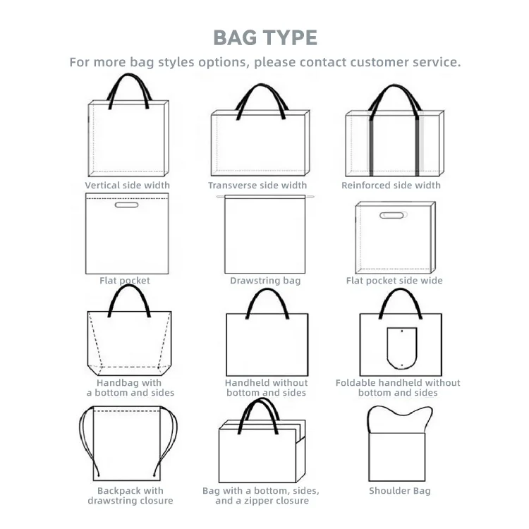 Custom Logo Printed Cloth PP Nonwoven Fabric Shopping Bag