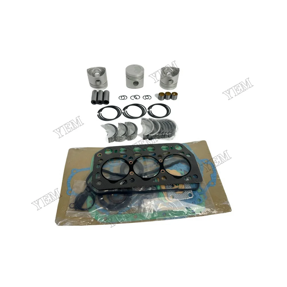 Engine Rebuilding Kit With Cylinder Gasket Set Piston Rings Bearings for Mitsubishi K3E Engine Replacement Parts 5