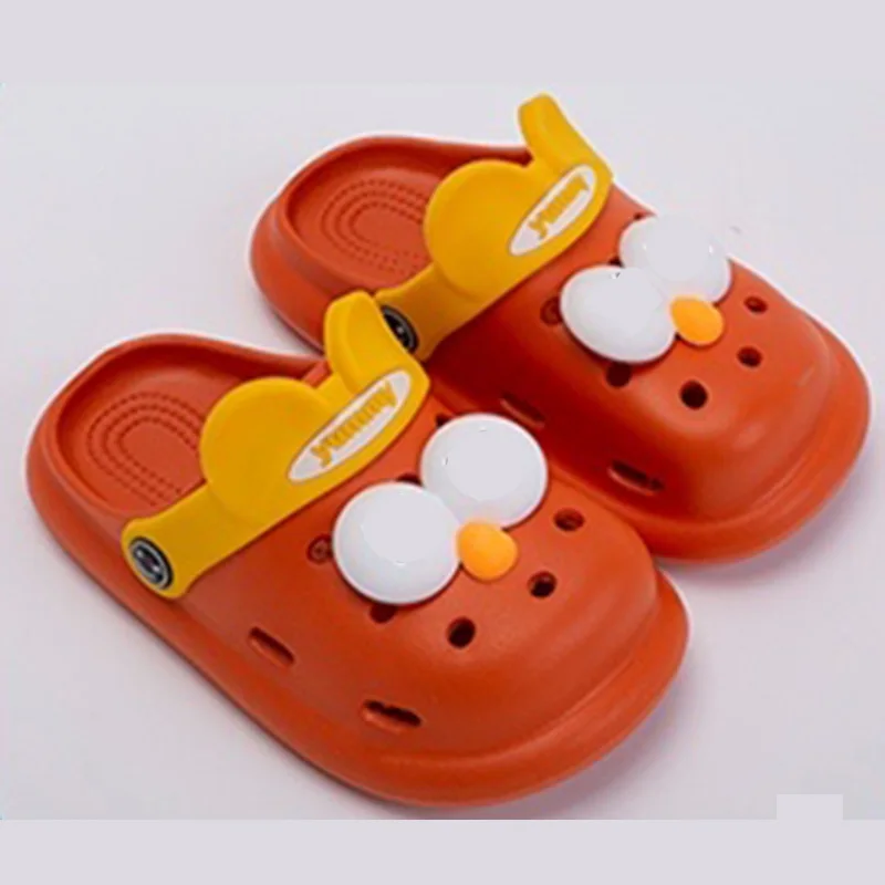 
EVA Высококачественная мультяшная узор унисекс безопасная Нескользящая легкая мягкая подошва детская обувь для забивания пляжные сандалии тапочки 