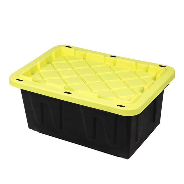 Durable 17 Gallon Heavy Duty Plastic Storage Box with Lids