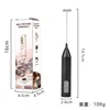 Mousseur à lait électrique rechargeable à trois vitesses - Noir