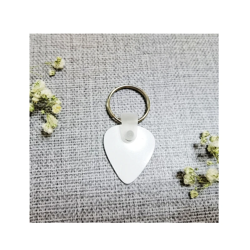 White Blank Dye Sublimation Aluminum Guitar Pick Two Sided Personalized