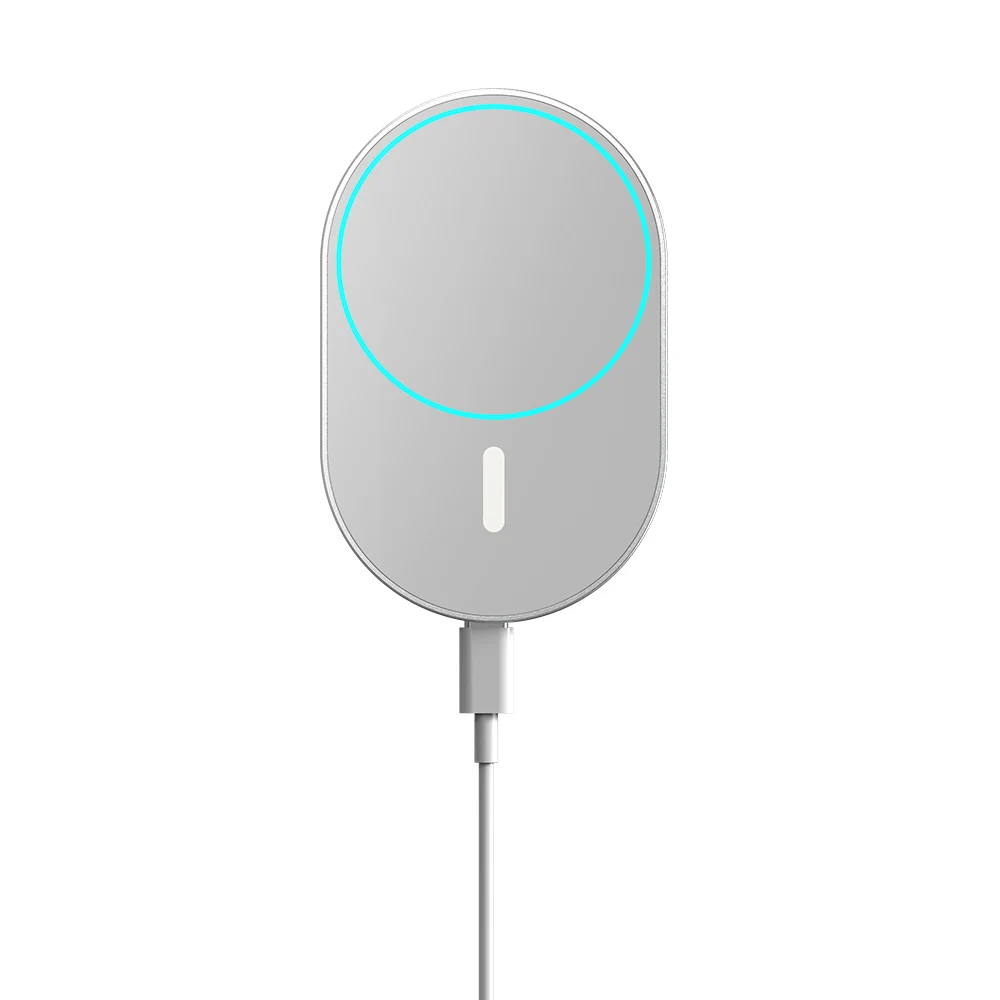 Зарядное устройство Magsaf, 15 Вт, алюминиевое Беспроводное зарядное устройство Magsafing для iPhone 12